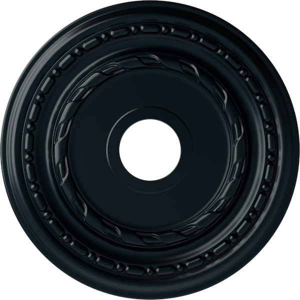 Ekena Millwork Dublin Ceiling Medallion (Fits Canopies up to 5 1/8"), 17 7/8"OD x 3 5/8"ID x 1 1/4"P, Night Shade CM17DUNSF - main